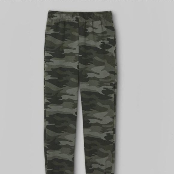 Women's High-Rise Fleece Sweatpants - Wild Fable™ Green Camo MEDIUM - Picture 4 of 4